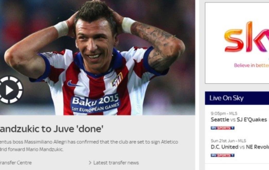 Allegri o Mandžukiću: Izvrsno će se snaći i u Italiji