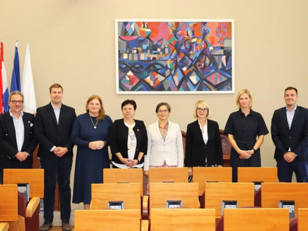 Delegacija Grada Veszpréma na prijemu u Gradu