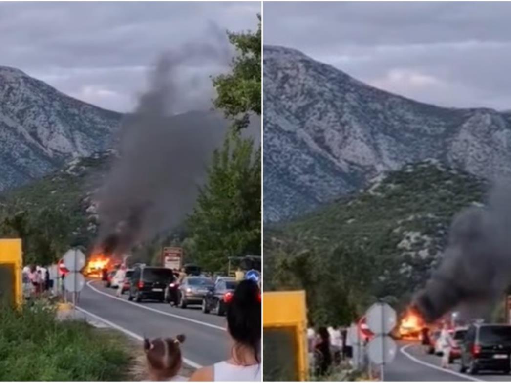 ODJEKNULA EKSPLOZIJA Zapalilo se vozilo kod rogotinskog mosta