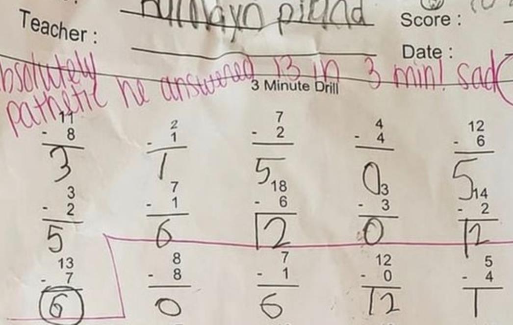 MOŽETE LI VJEROVATI DA JE UČITELJICA OVO NAPISALA UČENIKU? Zbog gnjusnog komentara u testu, roditelji traže otkaz