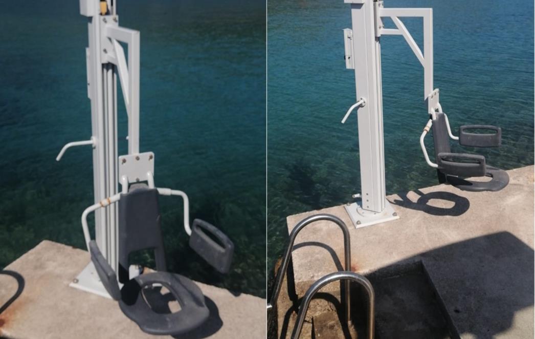 Na dubrovačkim plažama postavljaju se novi lifteri za osobe s invaliditetom (FOTO)