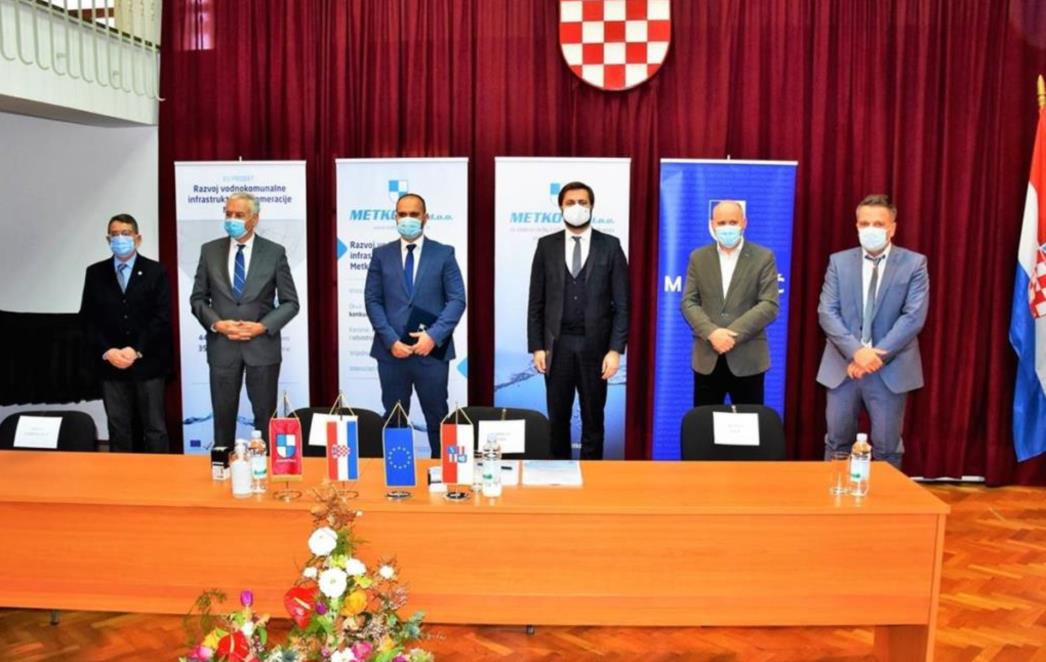 POTPISAN UGOVOR Projekt odvodnje i vodoopskrbe aglomeracije Metković