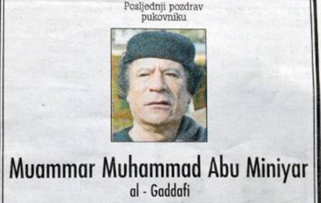 Gadafijev tajni pokop u pustinji