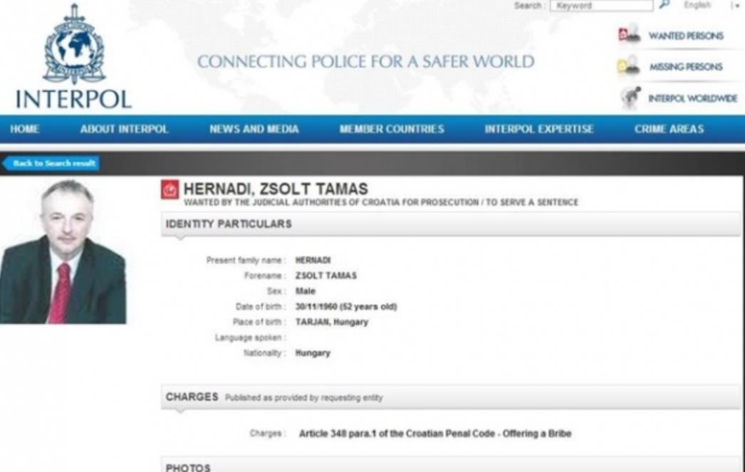PALA ODLUKA: Zsolt Hernadi neće biti izručen!