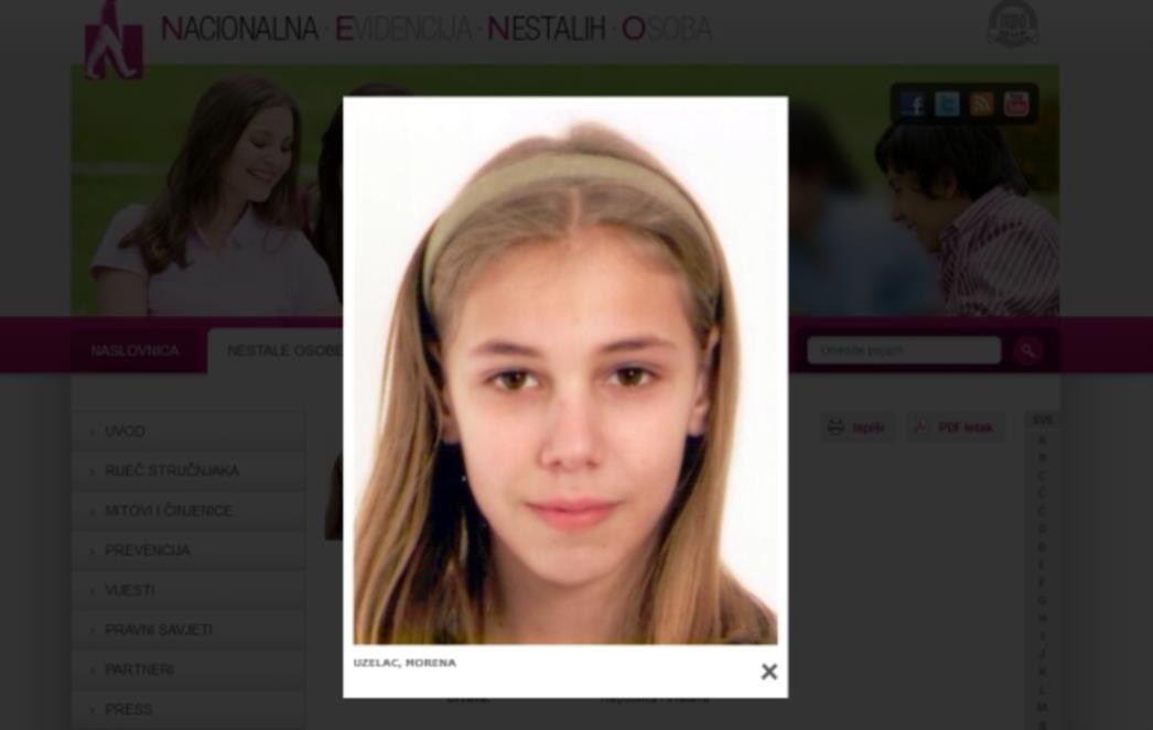 Djevojčica nestala na Božić!