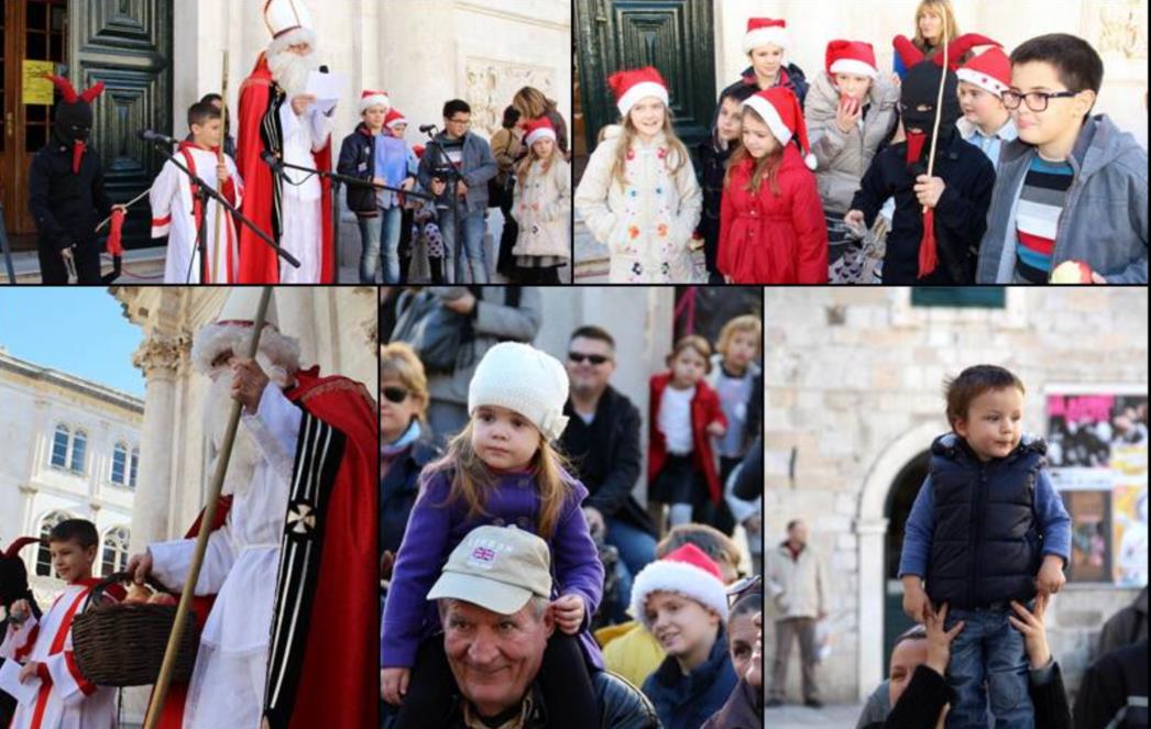 DJEČJA RADOST NA STRADUNU: Mama, mama eno ga sv. Nikola! (FOTOGALERIJA)