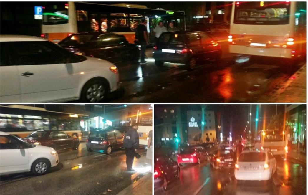 PROMETNA U VUKOVARSKOJ ULICI: Lančani sudar  automobila i autobusa