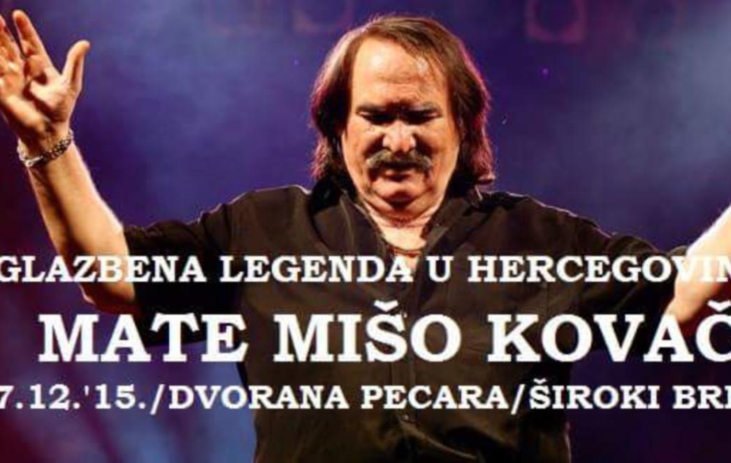 MATE MIŠO KOVAČ UOČI KONCERTA U ŠIROKOM BRIJEGU: Za hercegovačku publiku imam poseban tretman!