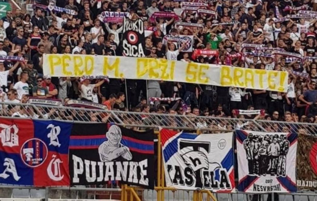 DRŽI SE BRATE! Torcida izvjesila poruku podrške teško bolesnom Dubrovčaninu Peru Matiću