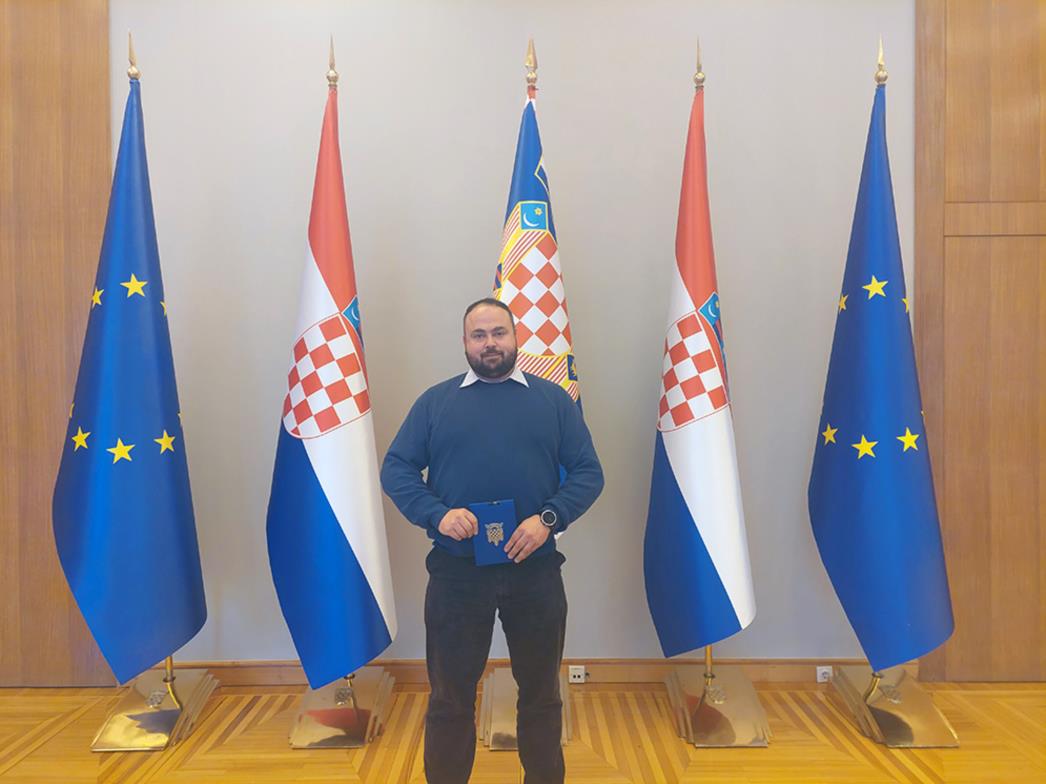 Tajnik ZTK GD i ZTK DNŽ Tomo Sjekavica na prijemu kod predsjednika Republike Hrvatske