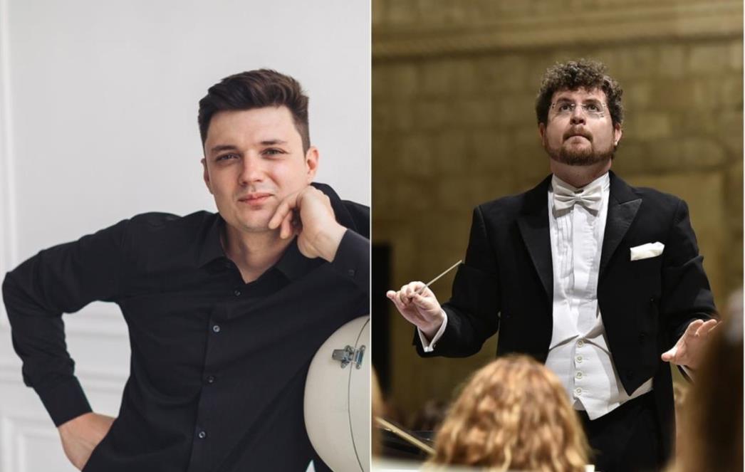     Ruski violončelist Dmitry Prokofiev s DSO-om na taraci Umjetničke galerije Dubrovnik