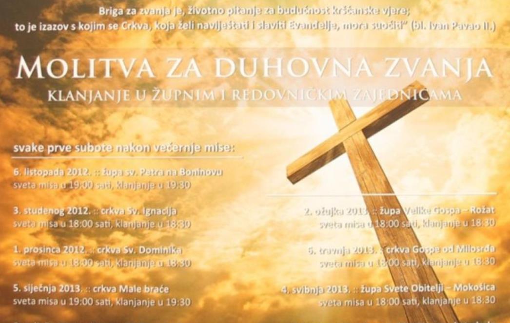 Molitva za duhovna zvanja u Rožatu