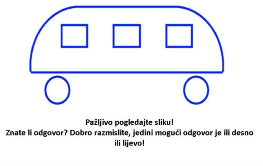 ZADATAK ZA DJECU KOJEG NI MNOGI ODRASLI NE ZNAJU RIJEŠITI: Pogledajte sliku i recite točan odgovor!