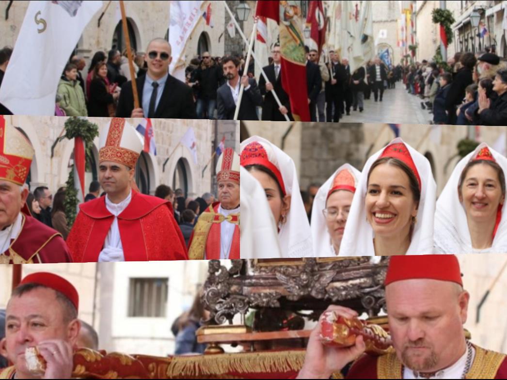 Procesija s moćima svetog Vlaha prošla dubrovačkim ulicama