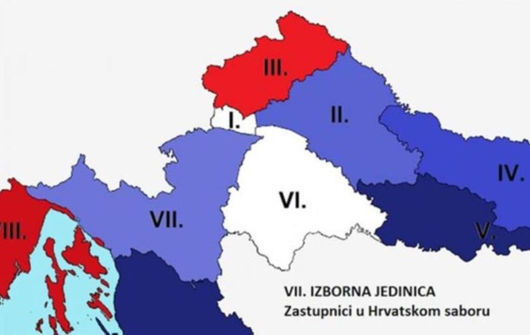 U sedam izbornih jedinica HDZ-u i partnerima  ukupno 50  mandata