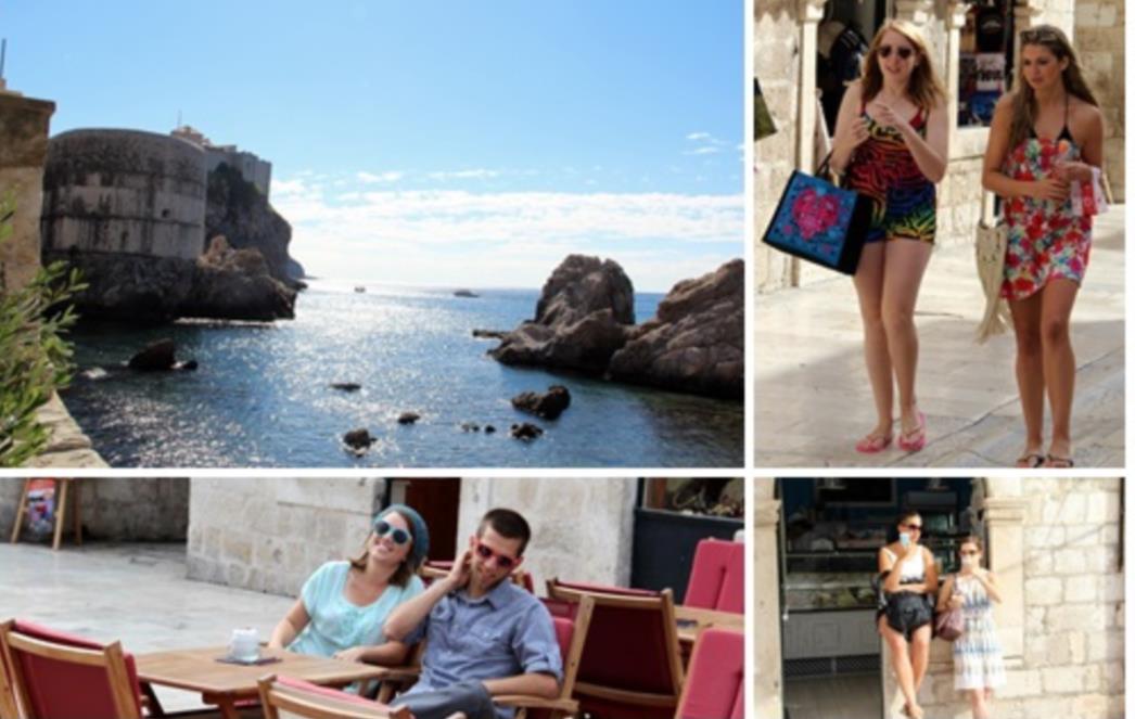 BURA I SUNCE U DUBROVNIKU: Neki u dugim a neki u kratkim rukavima (FOTO)