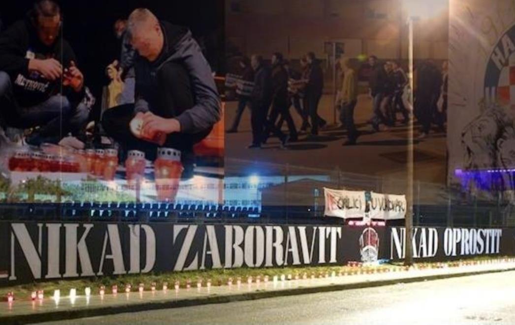 ZAPALIMO SVIJEĆE ZA VUKOVAR: 'Iz krvi i bola niknut će cvijeće i nikad Torcida zaboravit neće'