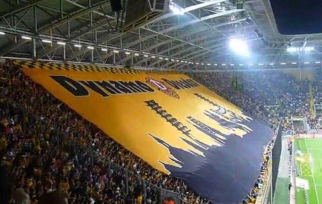 Skandalozan transparent: Bombama na Dynamo Dresden!