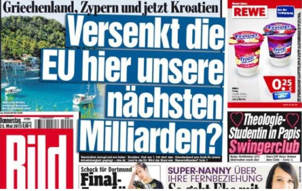 BILD BRUTALNO RAZOTKRIO NESPOSOBNU HRVATSKU VLADU: Hrvatska je korumpirana i prezadužena država