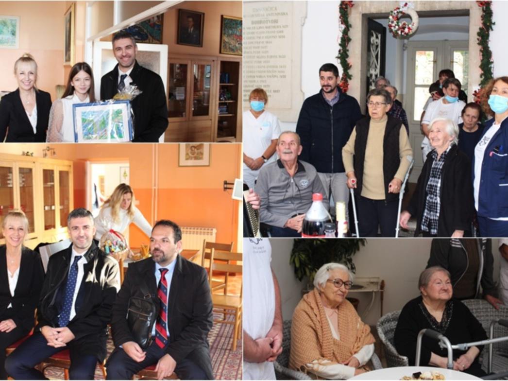 Gradonačelnik Franković tradicionalno obišao domove za starije, Dom Maslina, Svećenički dom i Josipovac