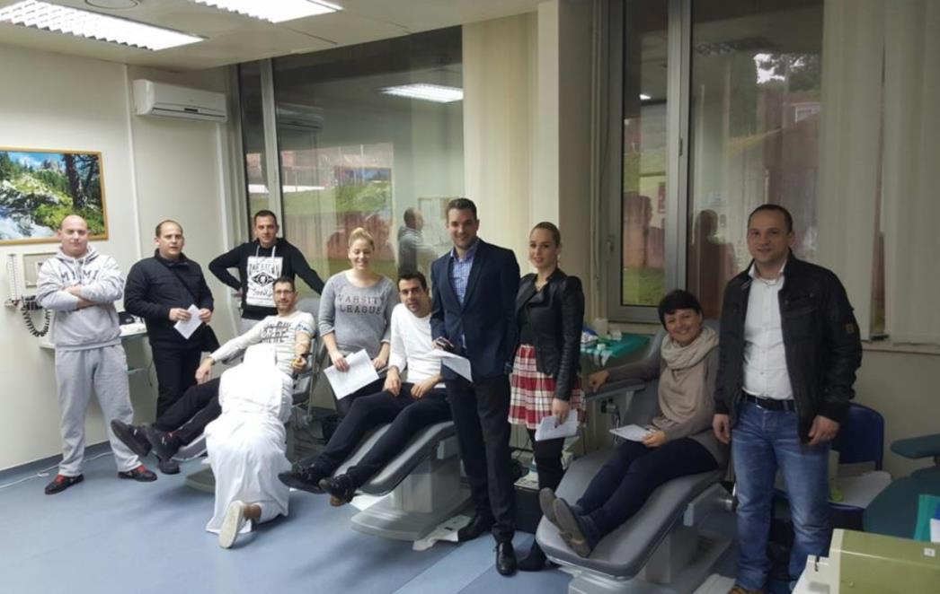 DUSTRA: Održana  dobrovoljna  akcija darivanja krvi