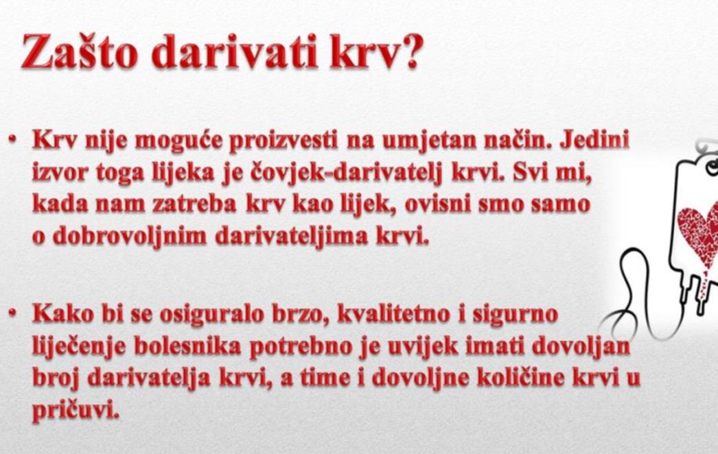 Odazovite se i vi ovoj nesebičnoj akcija darivanja krvi