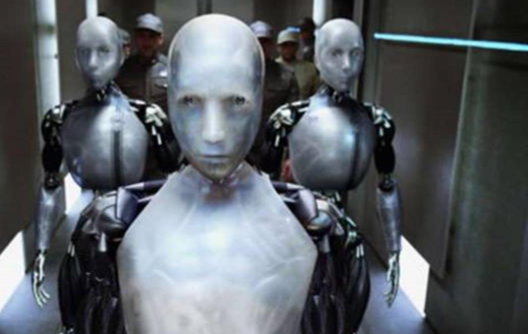 Svađa muškog i ženskog robota uz seksualne iskre