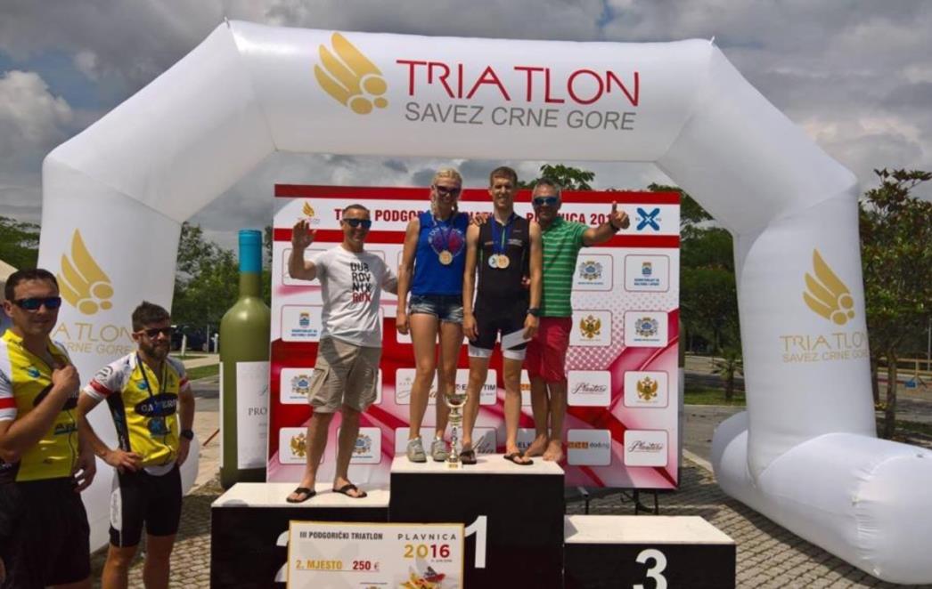 Jakša Diklić i Made Žeravica prvi na podgoričkom  triatlonu