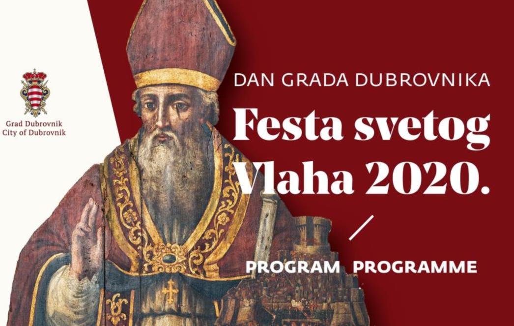 Program Feste sv. Vlaha 2020.