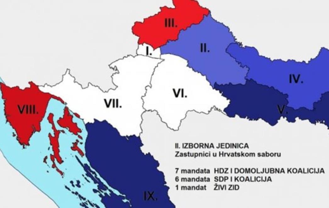 Anketa: Domoljubnoj koaliciji velika prednost u II. izbornoj  jedinici