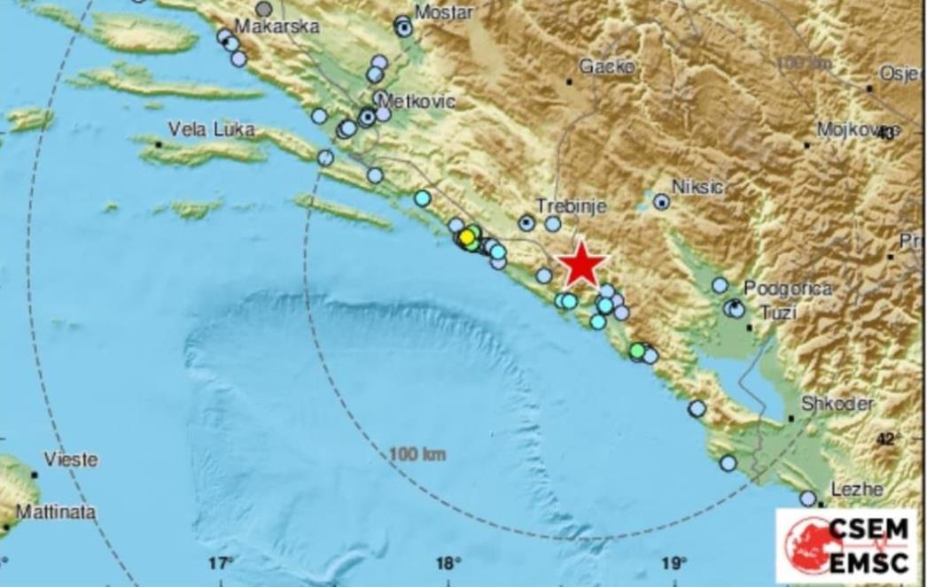 Potres tijekom noći uznemirio građane Crne Gore, ali i Dubrovnika