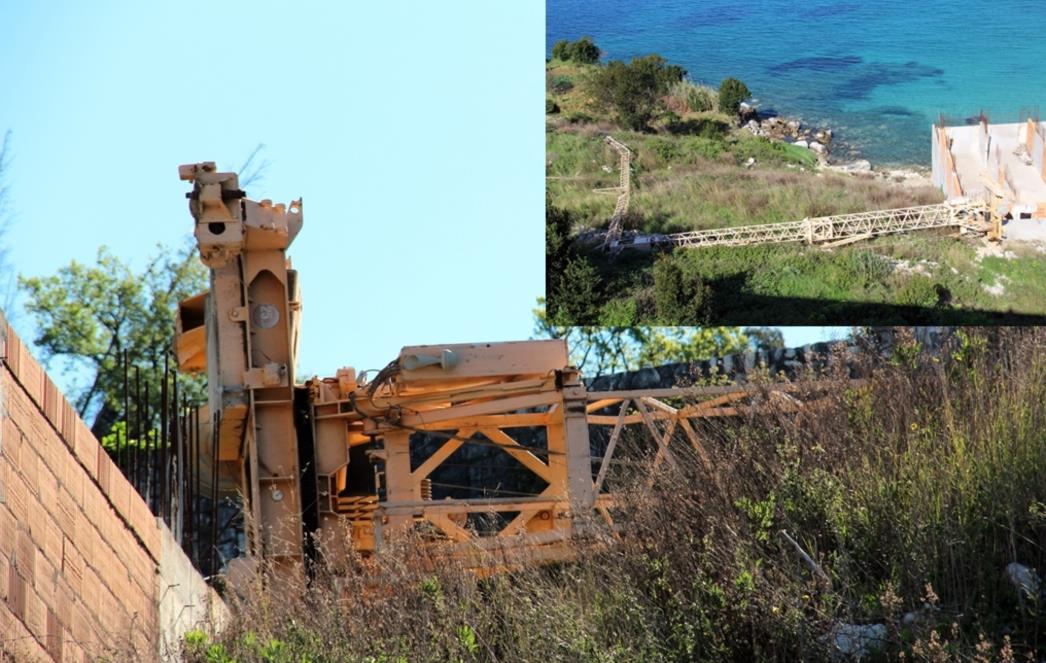 'IMALA SAM UMRIJETI OD STRAHA!' U blizini Hotela Epidaurus u Cavtatu srušila se građevinska dizalica, tko je odgovoran!? /FOTOGALERIJA/