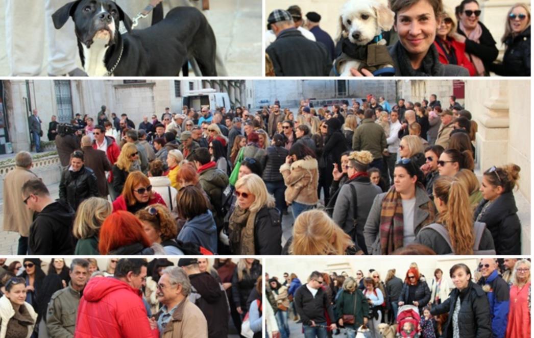 ZBOG ODVOĐENJA PASA SA ŽARKOVICE: Prosvjed ispred vijećnice!  /FOTOGALERIJA/