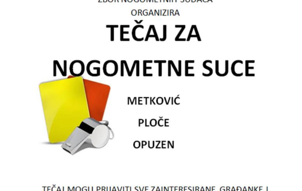 Tečaj za nogometne suce u Metkoviću, Pločama i Opuzenu