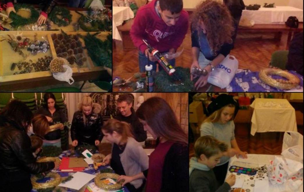 PRIKLJUČITE IM SE I ŠIRITE TOPLINU I LJUBAV: Mladi Cavtata izrađuju adventske vijence (FOTOGALERIJA)