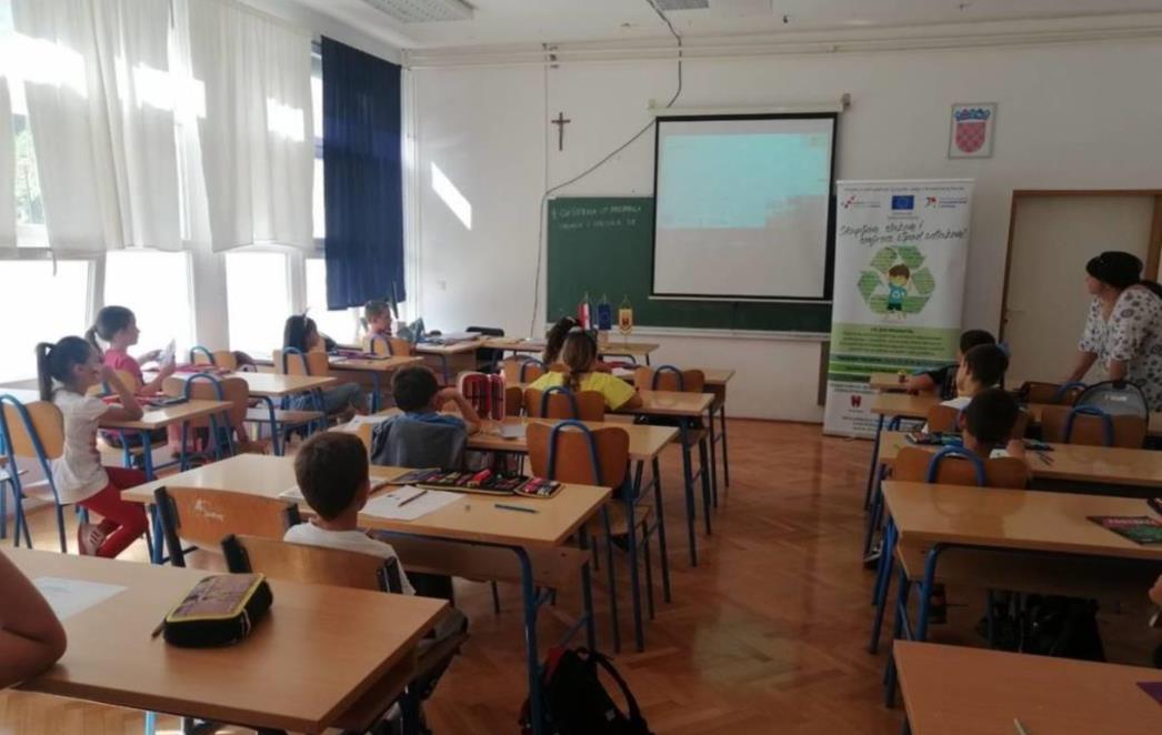 Edukacija o odgovornom postupanju s otpadom u Osnovnoj školi Gruda (FOTO)