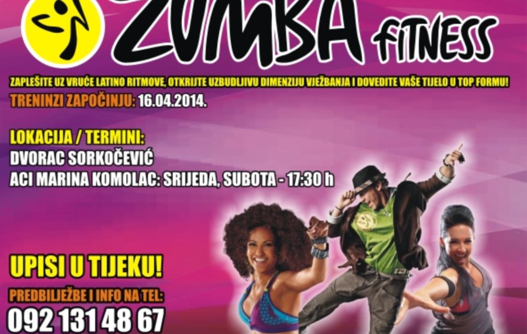 DOVEDITE TIJELO U TOP FORMU: Zumba fitness u dvorcu Sorkočević!