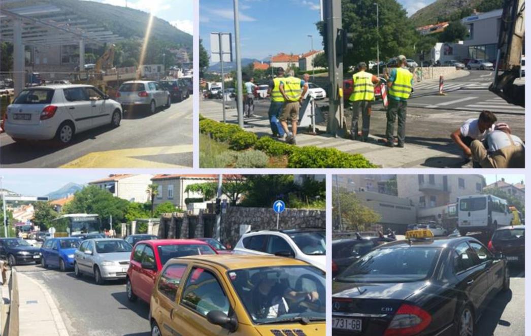 OPET PROMETNI KOLAPS U DUBROVNIKU: Sjetili se sanirati asfalt na Ilijinoj glavici, vozači trube na sve strane  /FOTO/