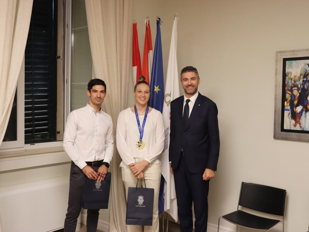 Europska prvakinja Petrunjela Pavić kod gradonačelnika Frankovića