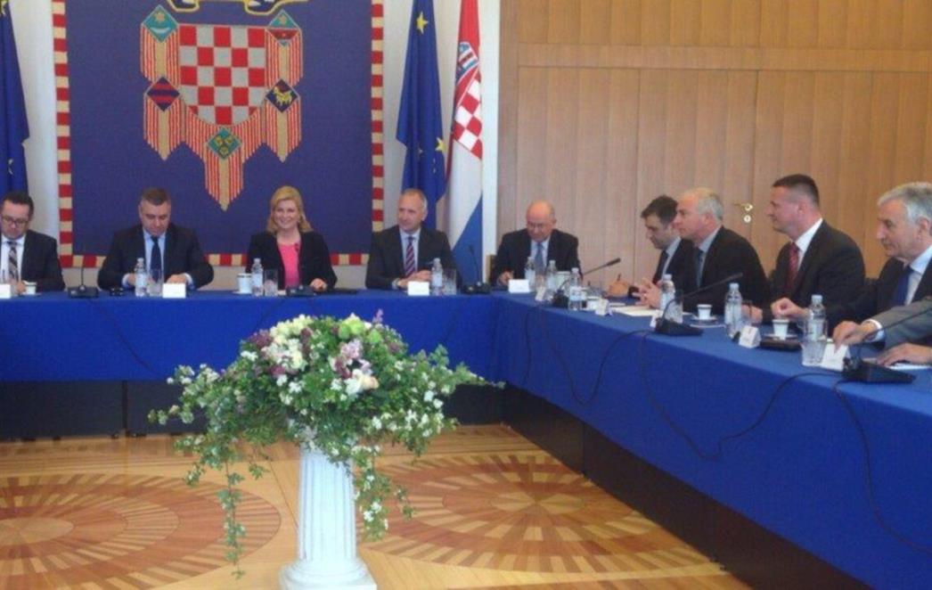 Župan   Dobroslavić  kod   Predsjednice o mogućnostima županija