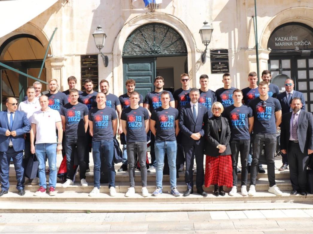 VK Jug, osvajači Regionalne lige, na prijemu u Gradu