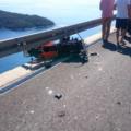 PROMETNA NESREĆA  POVIŠE DUBROVNIKA: Motorist pao preko ograde u provaliju, u teškom stanju prevezen u OB Dubrovnik!/FOTO/