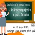 POZIV SREDNJOŠKOLCIMA: Počinju besplatne pripreme za maturu iz Hrvatskoga jezika