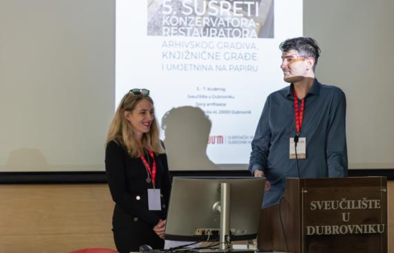 Tina Di Reda i Damjan Polić na 5. Susretima konzervatora-restauratora