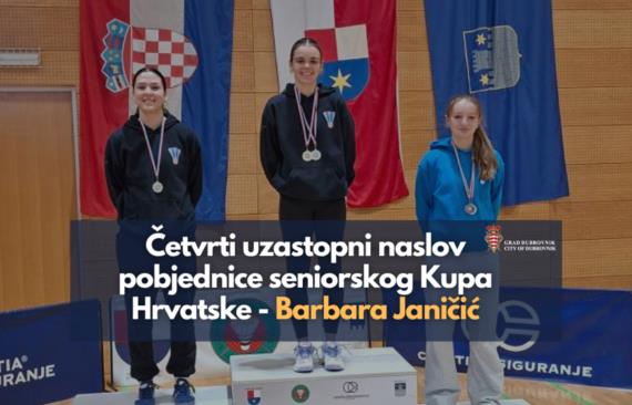 Barbara Janičić osvojila zlato na Kupu Hrvatske